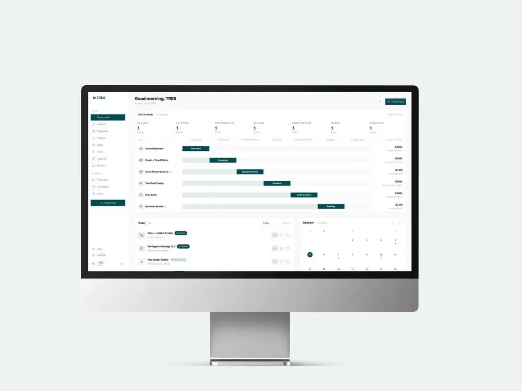 TRES custom platform dashboard